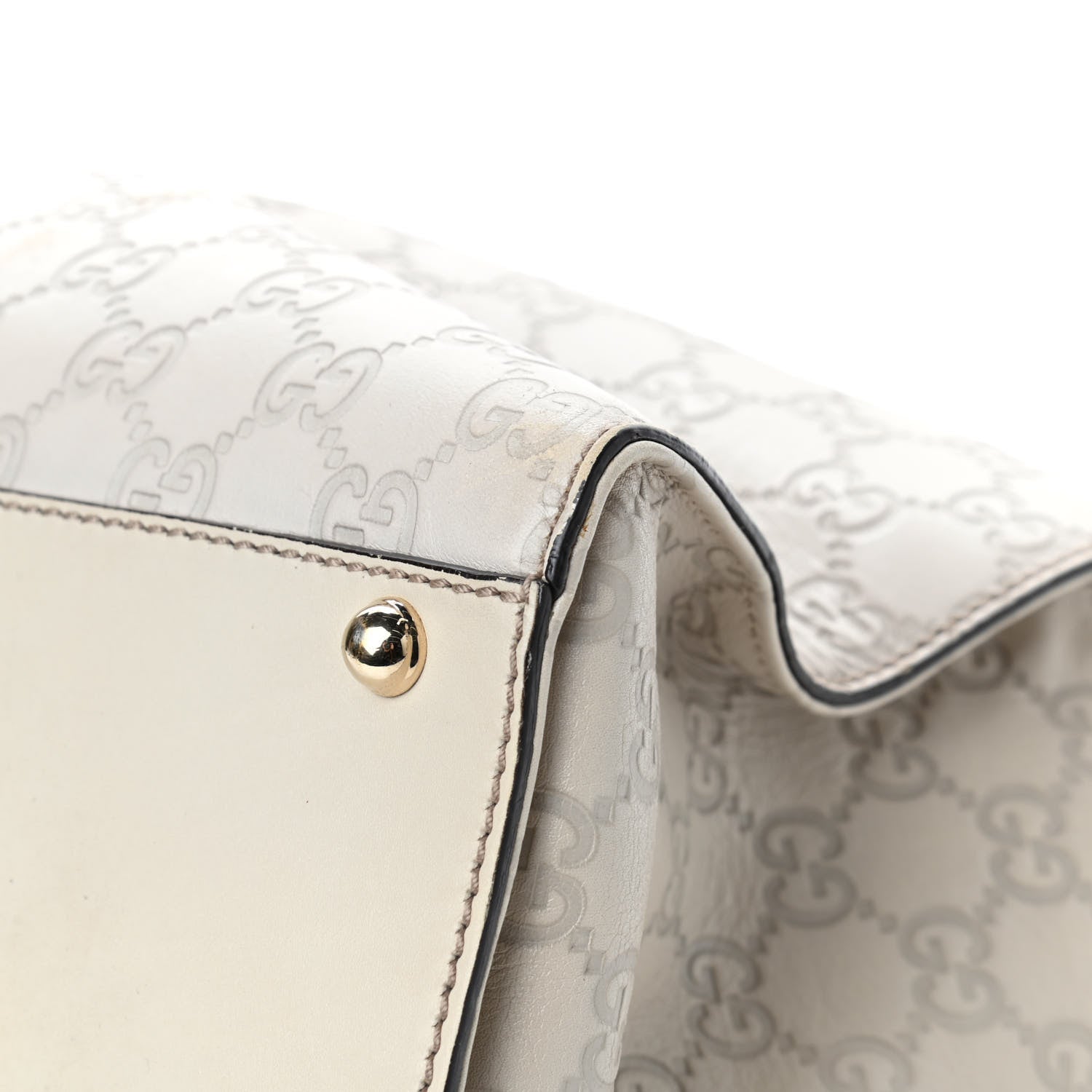 Gucci Guccissima Piston Tote Off White 10 of 19