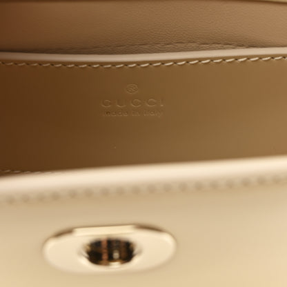Gucci Patent Calfskin GG Half Moon Top Handle Bag Beige 6 of 11