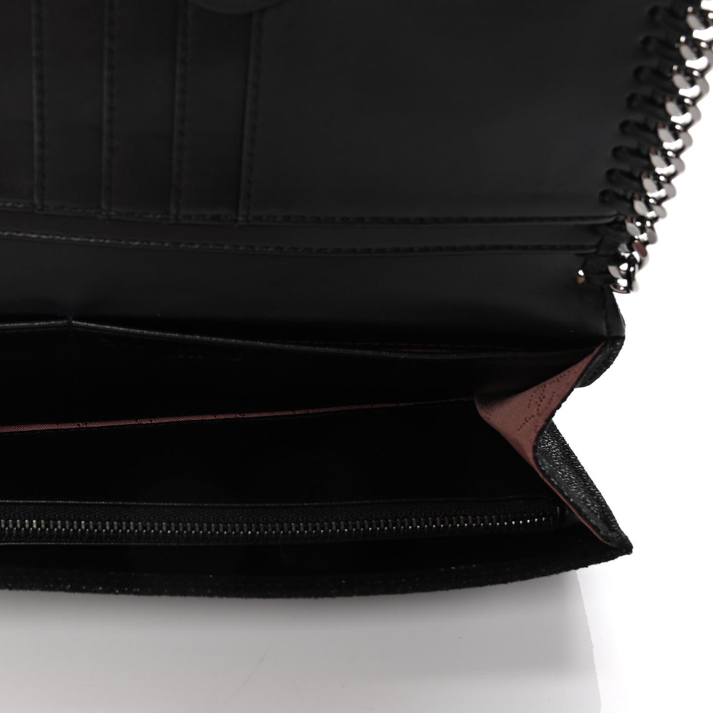 Shaggy Deer Falabella Flap Wallet Black