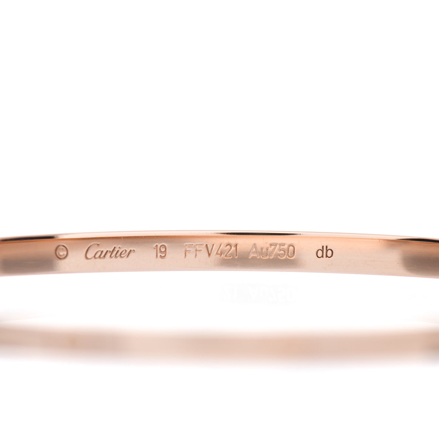 18K Pink Gold Small LOVE Bracelet 19