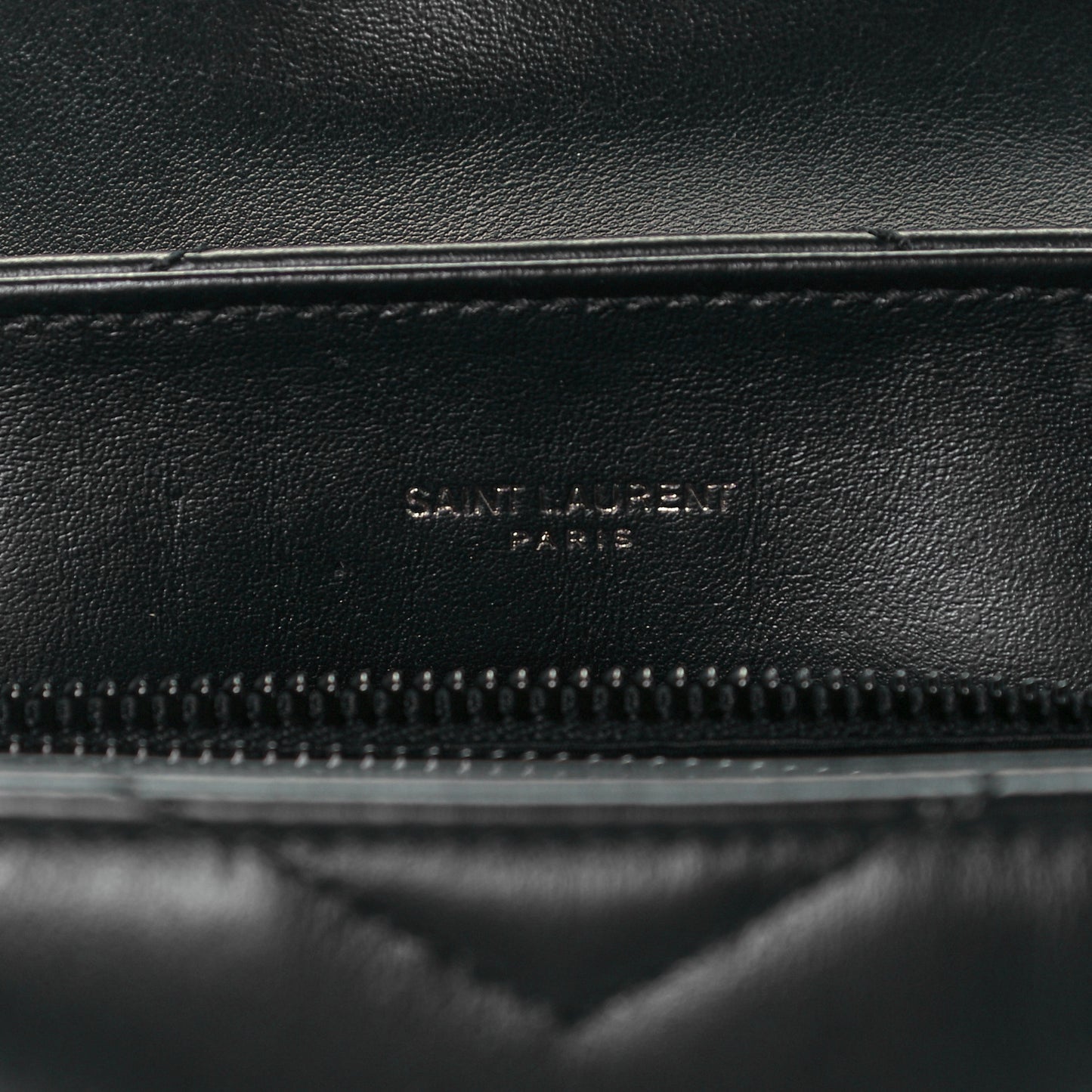 Calfskin Y Quilted Monogram Small Loulou Chain Satchel Black
