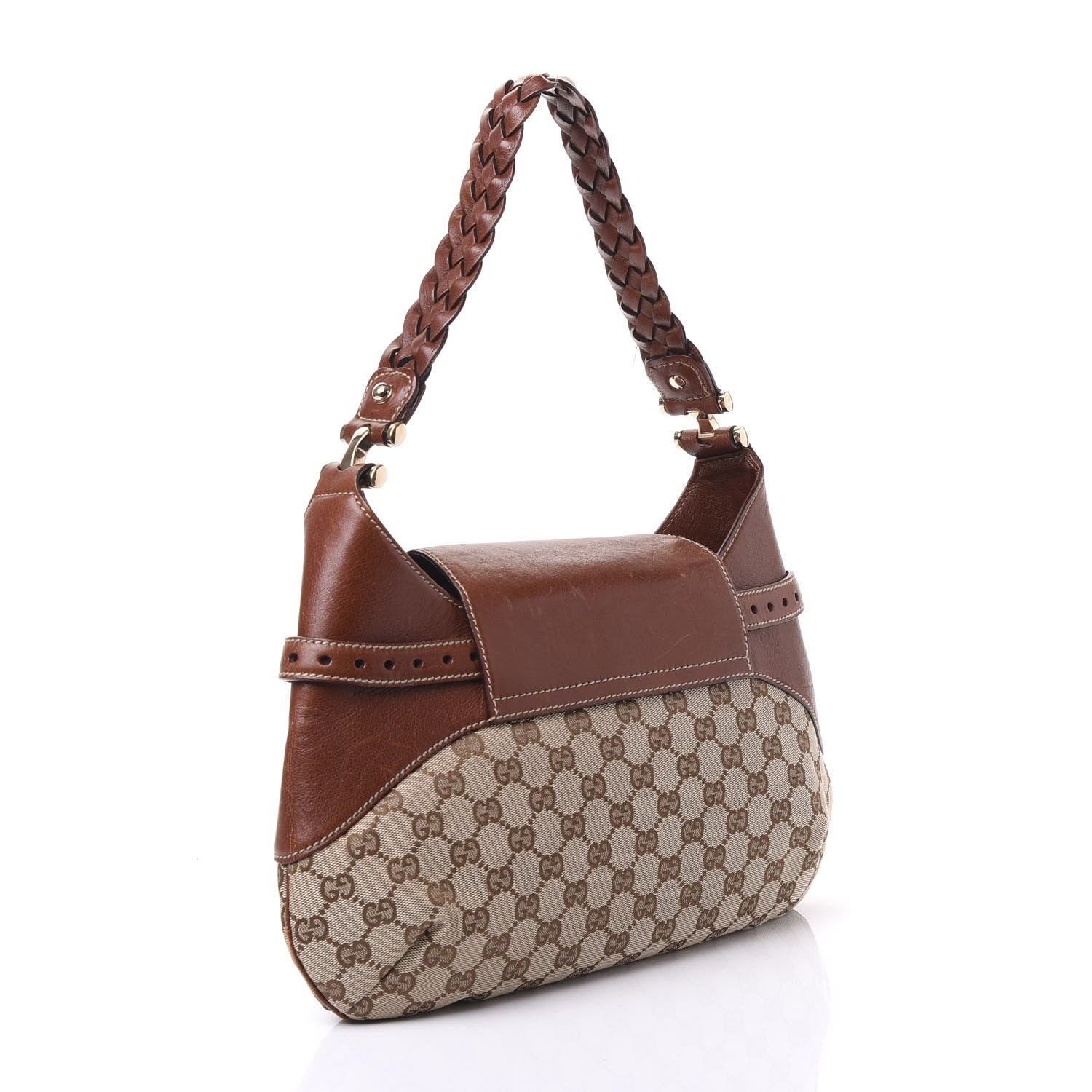 Gucci Monogram Pelham Shoulder Bag Brown 2 of 8