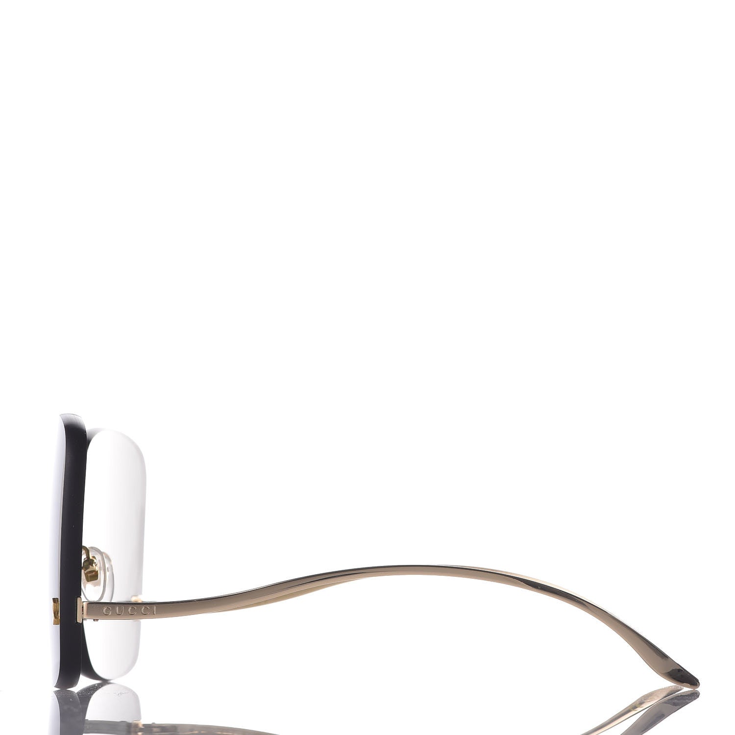 Gucci Rimless Sunglasses GG0352S Gold 2 of 8
