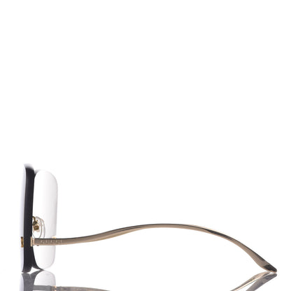 Gucci Rimless Sunglasses GG0352S Gold 2 of 8