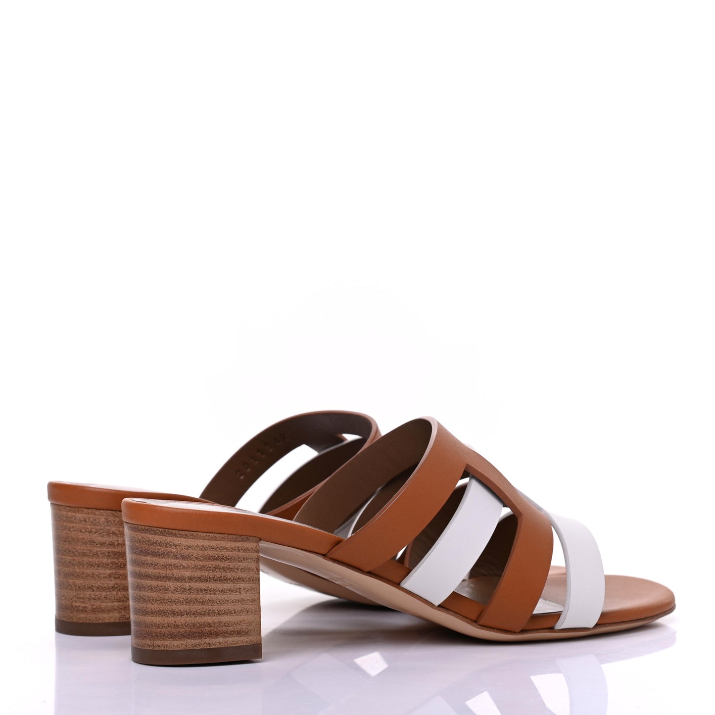 Calfskin Amica Sandals 35 White Natural