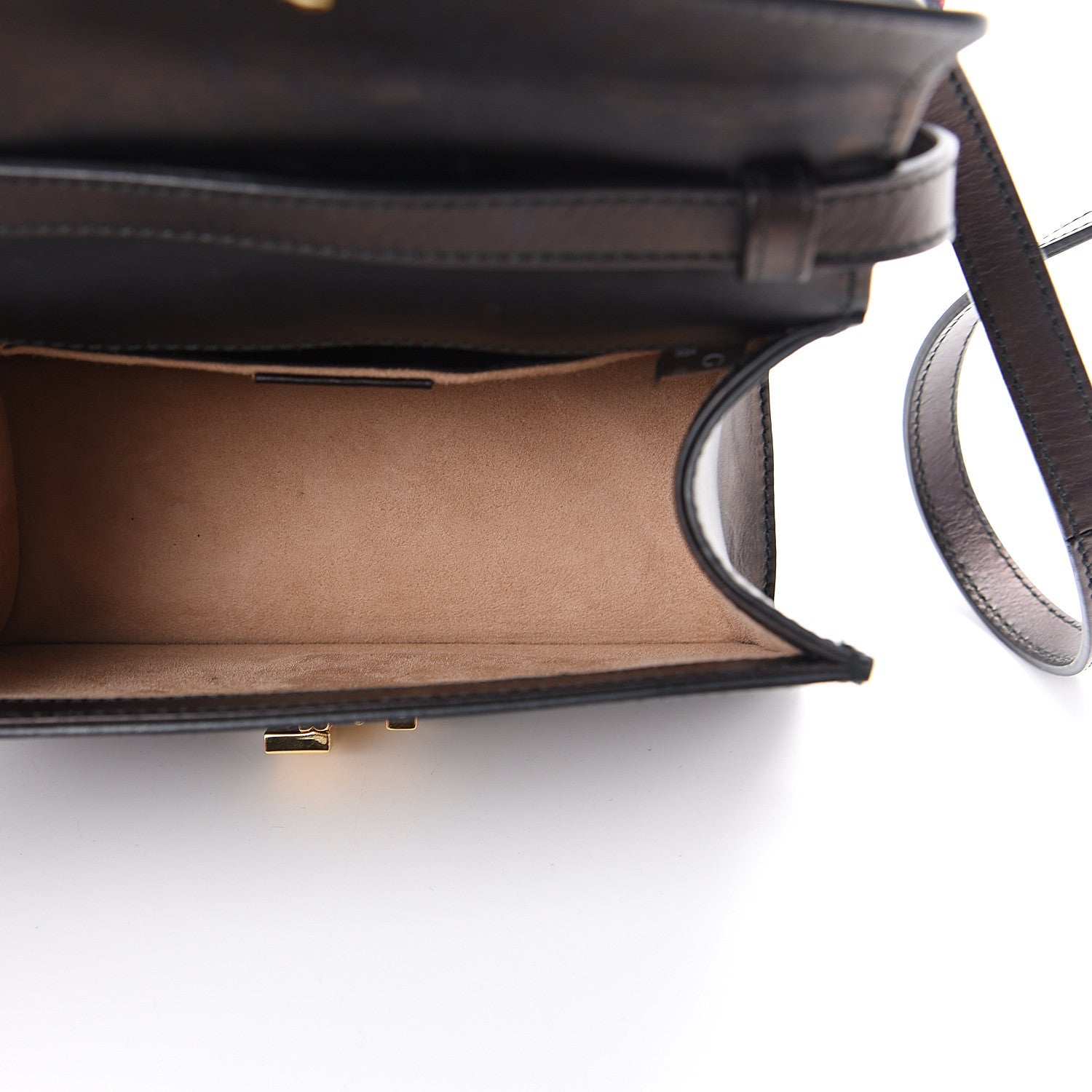 Gucci Calfskin Mini Sylvie Top Handle Bag Brown 4 of 11
