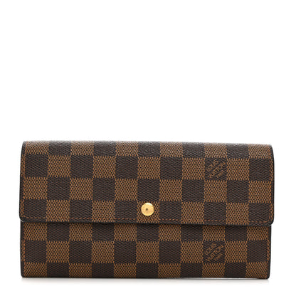 Louis Vuitton Damier Ebene Sarah Wallet 1 of 9