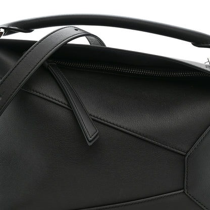 Loewe Calfskin Small Puzzle Edge Bag Black 8 of 12