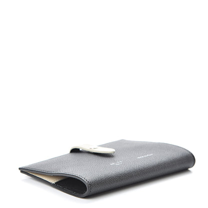 Celine Grained Calfskin Strap Passport Cover Black Chalk 4 of 9