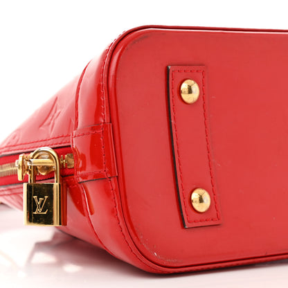 Louis Vuitton Vernis Alma BB Cherry 9 of 15