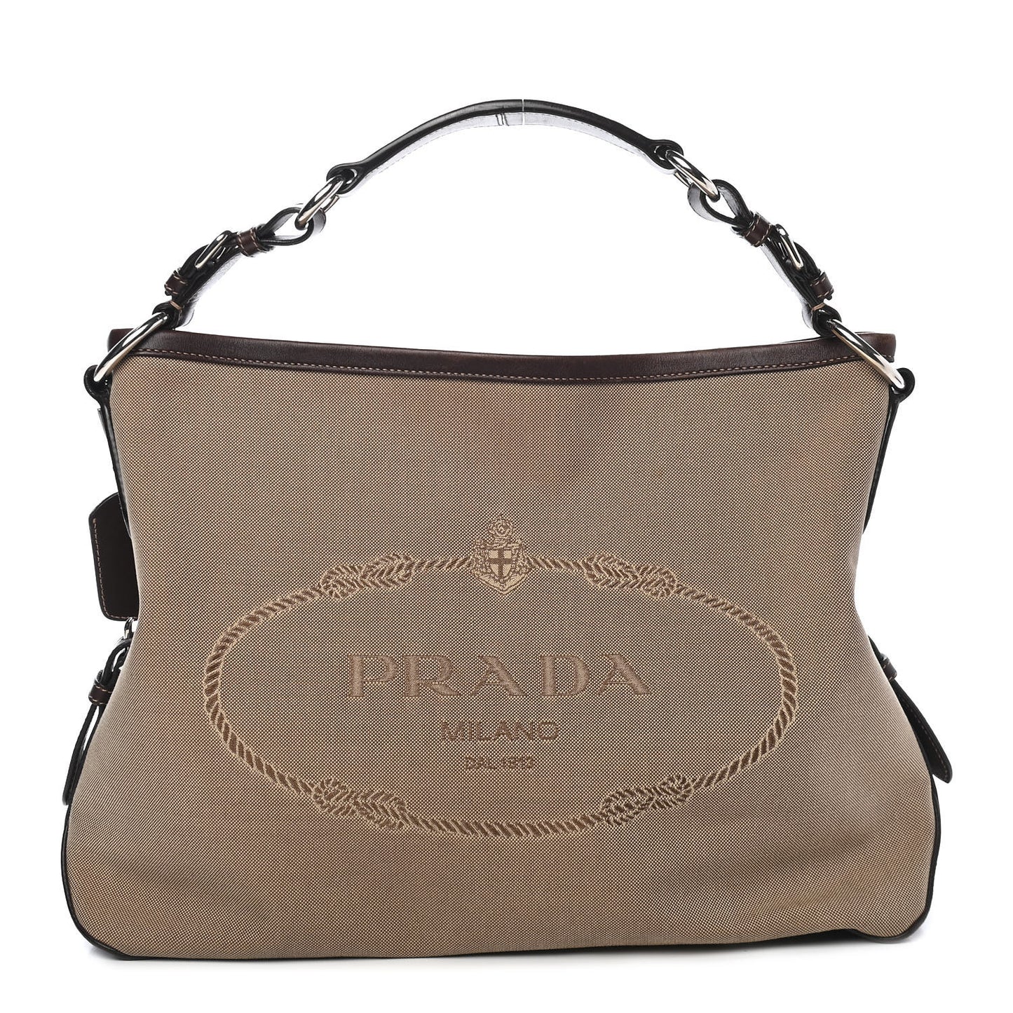 Jacquard Logo Hobo Corda Moro