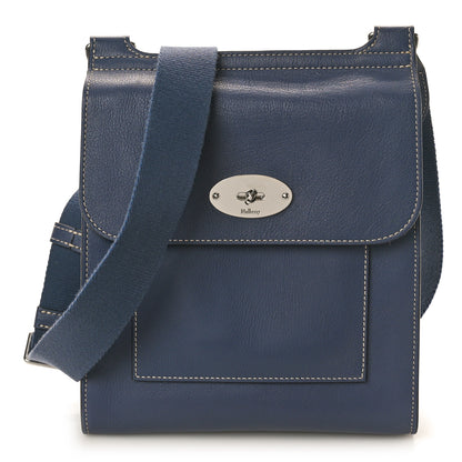 Mulberry Grain Calfskin New Antony Messenger Crossbody Blue 1 of 9