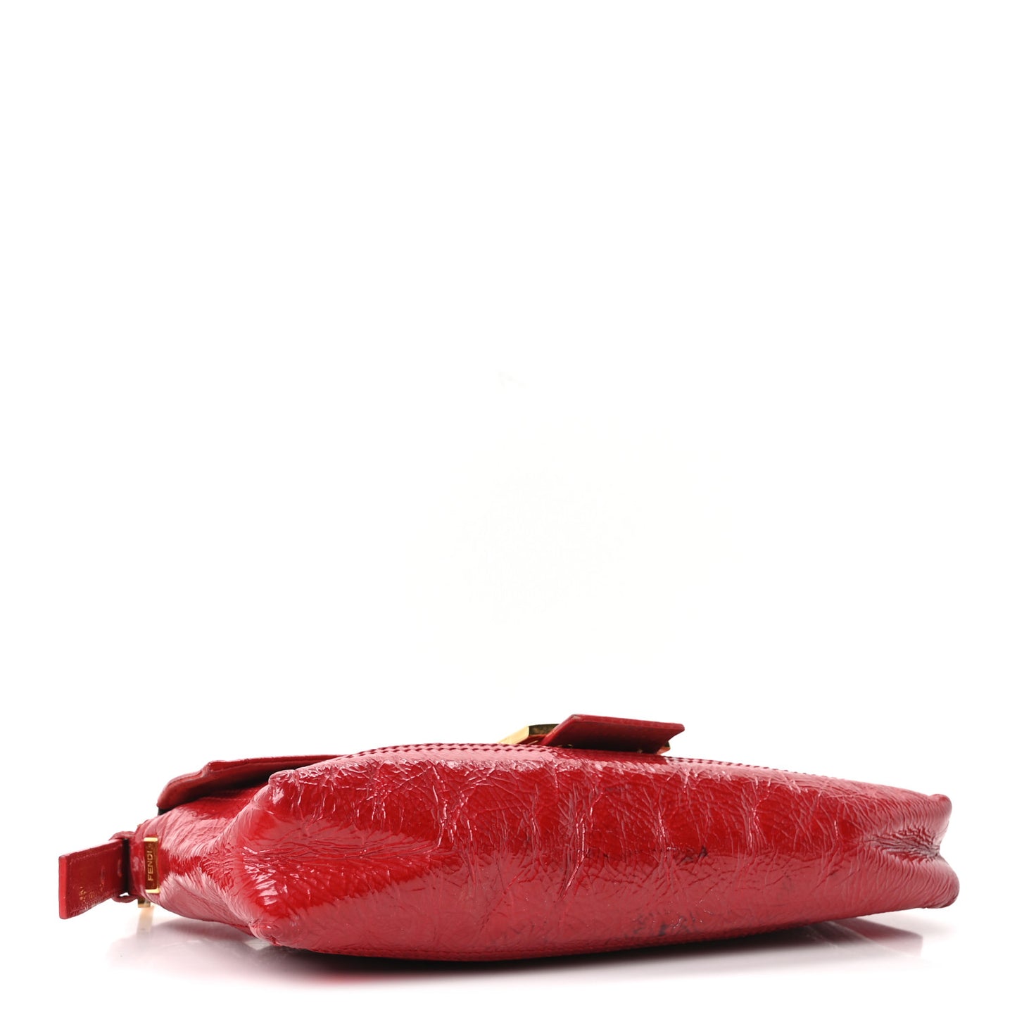 Vitello Naplak Medium Convertible Baguette Rosso