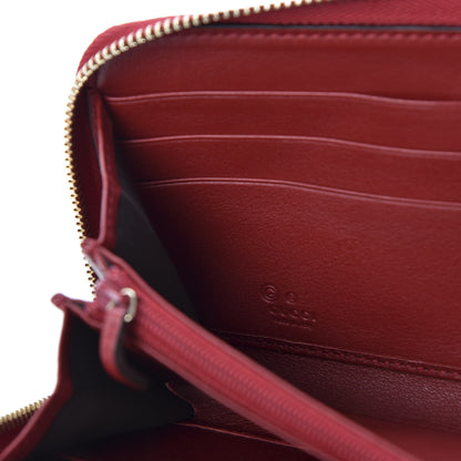 Gucci Microguccissima Zip Around Wallet Red 7 of 8