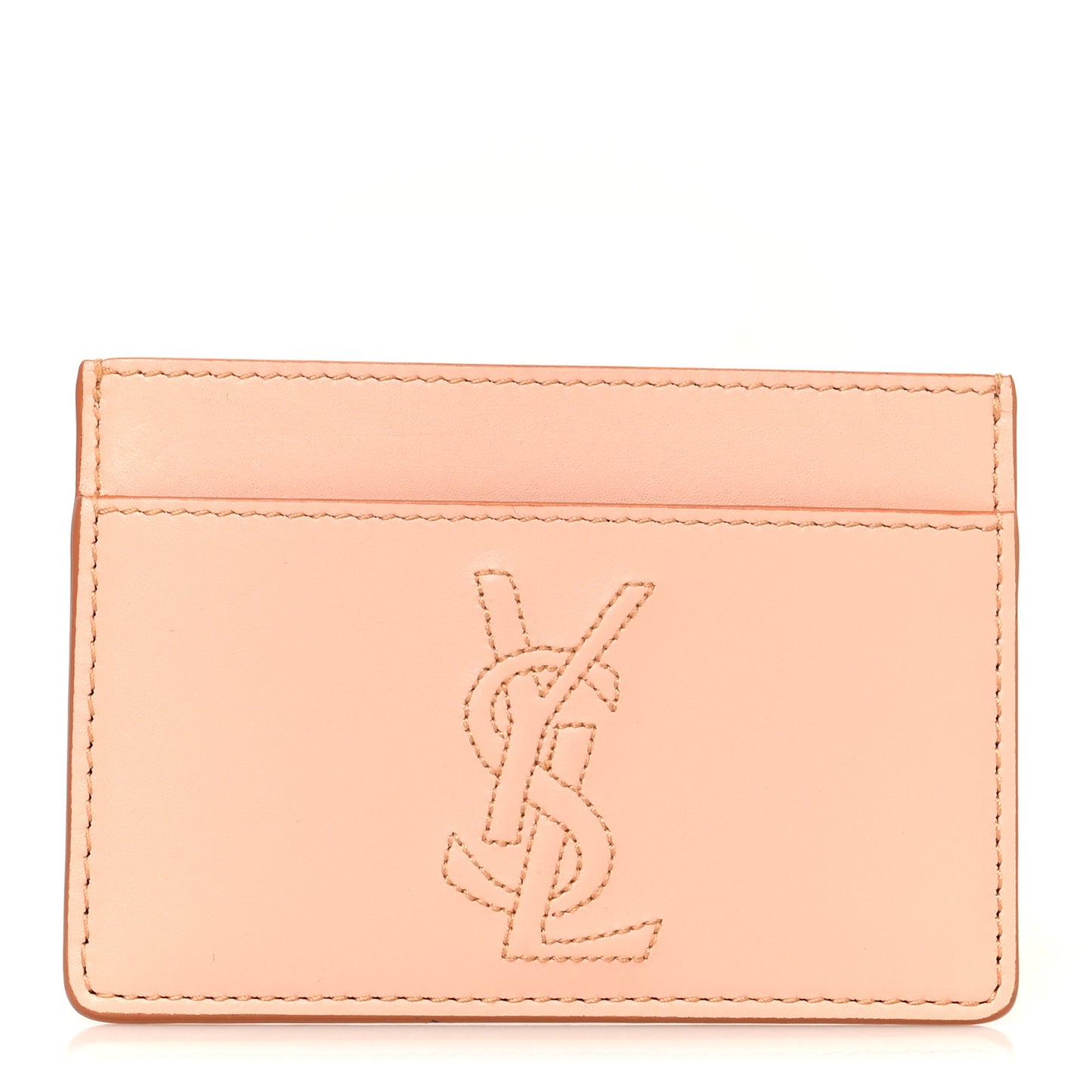 Calfskin Belle De Jour Card Case Blush