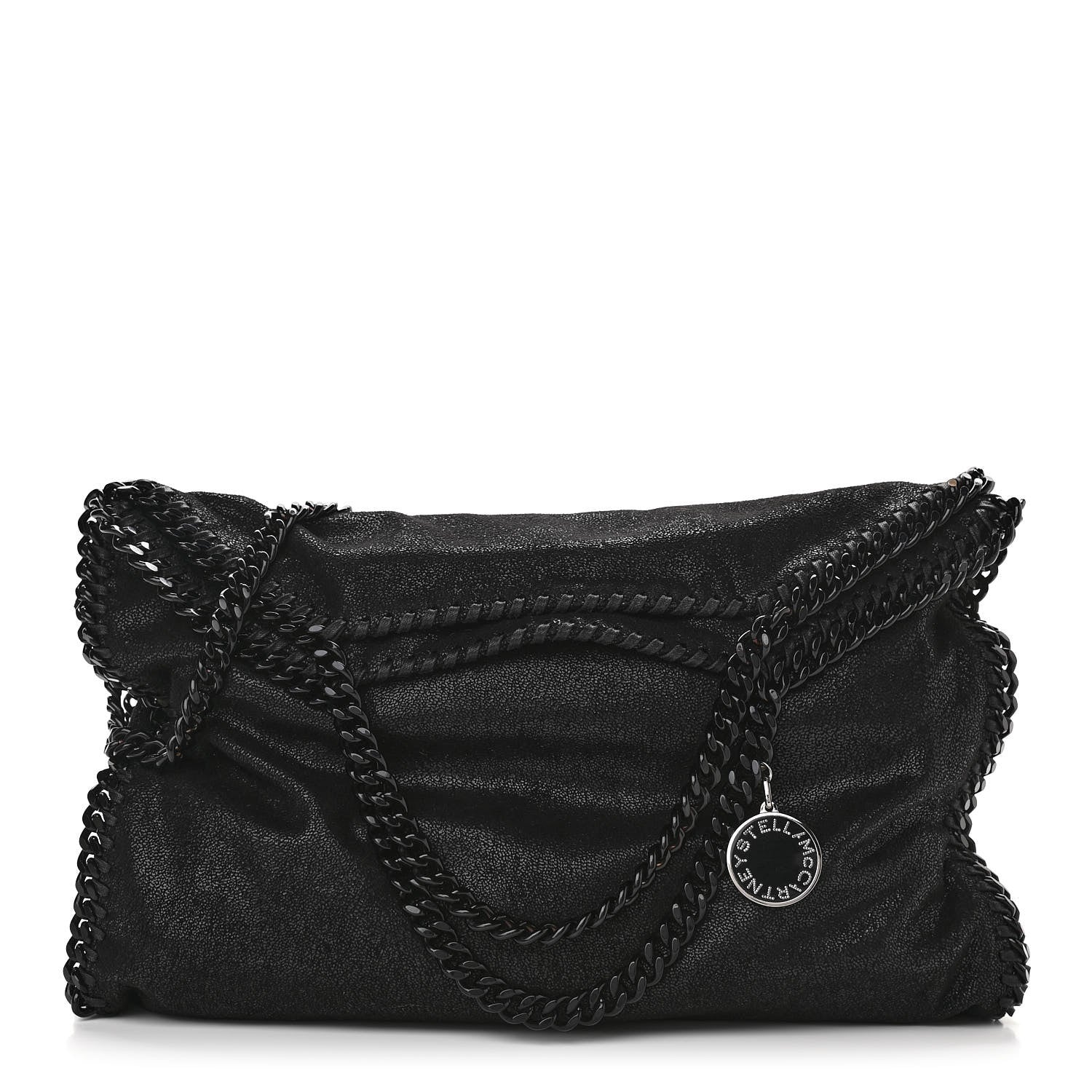 Stella McCartney Shaggy Deer Falabella Fold Over Tote Black 1 of 9