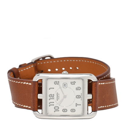 Hermes Stainless Steel Barenia 29mm Cape Cod Double Tour Quartz Watch Fauve 2 of 5