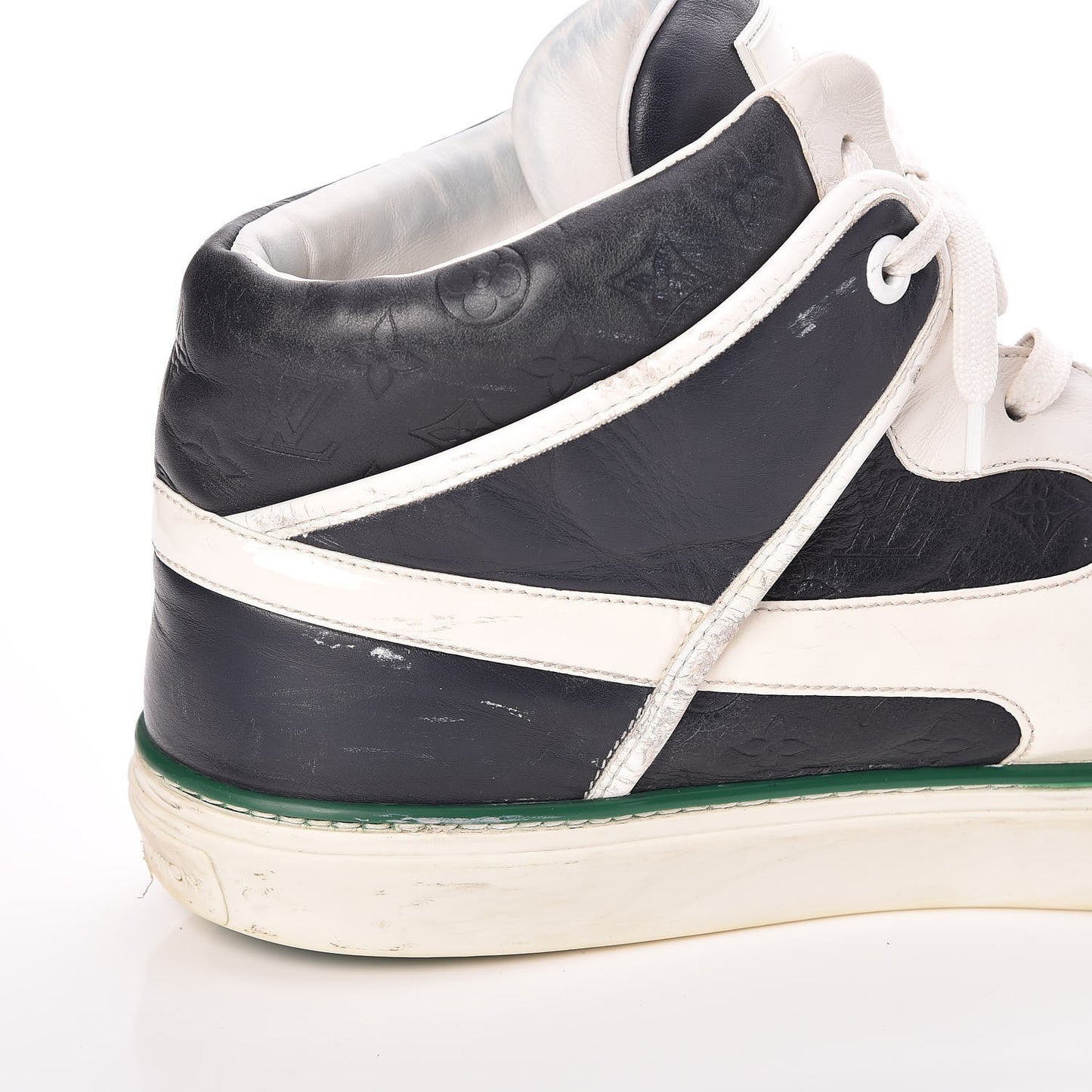 Mens Empreinte Patent Tower High Top Sneakers 10 Navy White