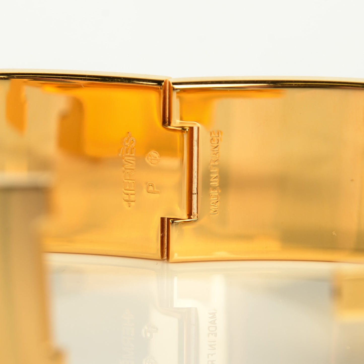 Enamel Wide Clic Clac H Bracelet GM Capucine