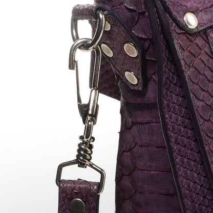 Proenza Schouler Python Medium PS1 Satchel Purple 6 of 15