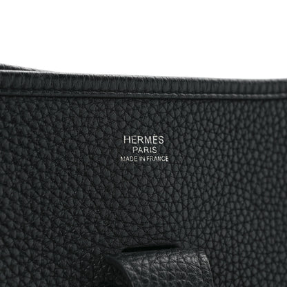 Hermes Taurillon Clemence Evelyne III GM Black 5 of 8