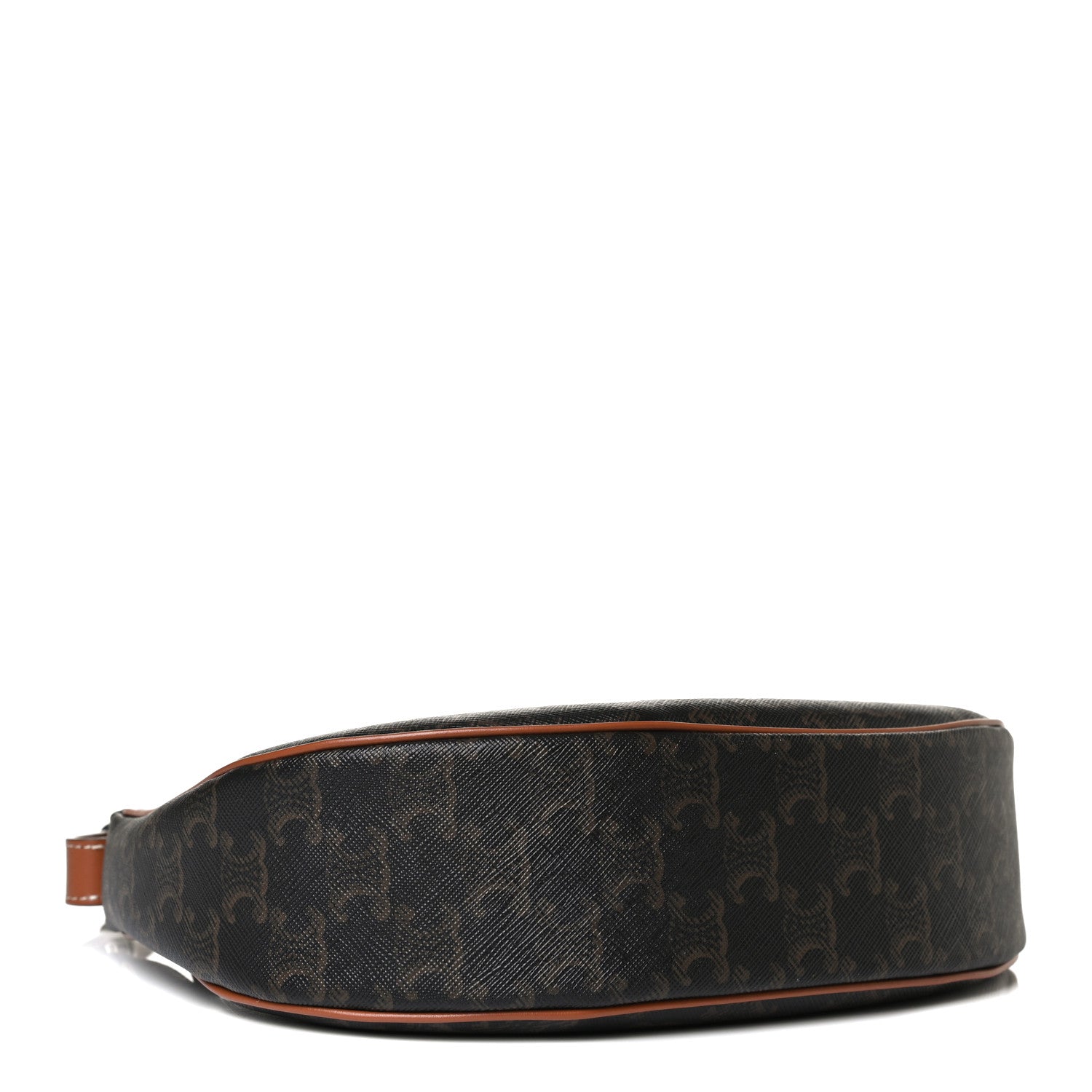 Celine Triomphe Canvas Calfskin Ava Shoulder Bag Tan 4 of 12