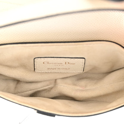 Christian Dior Grained Calfskin Mini Saddle Bag White 5 of 10