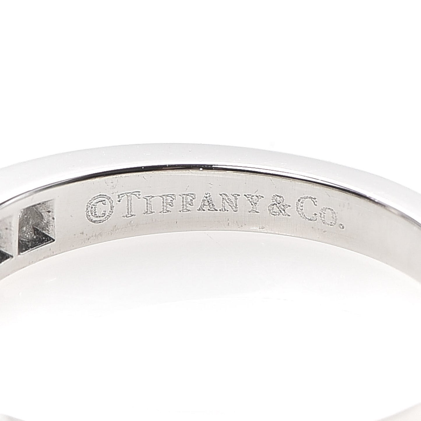 Platinum Diamond .26ct 3mm Half Circle Wedding Band Ring 46 3.75