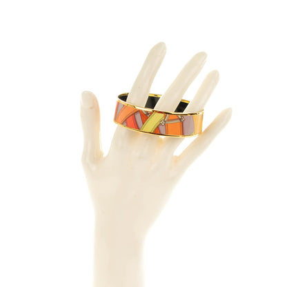 Hermes Enamel Printed Wide Cavalcadour Bracelet 62 2 of 4