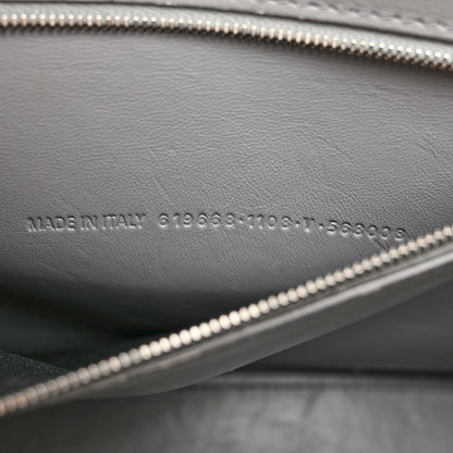 Balenciaga Shiny Calfskin Crocodile Embossed Medium Hourglass Top Handle Bag Balenciaga Grey 7 of 18