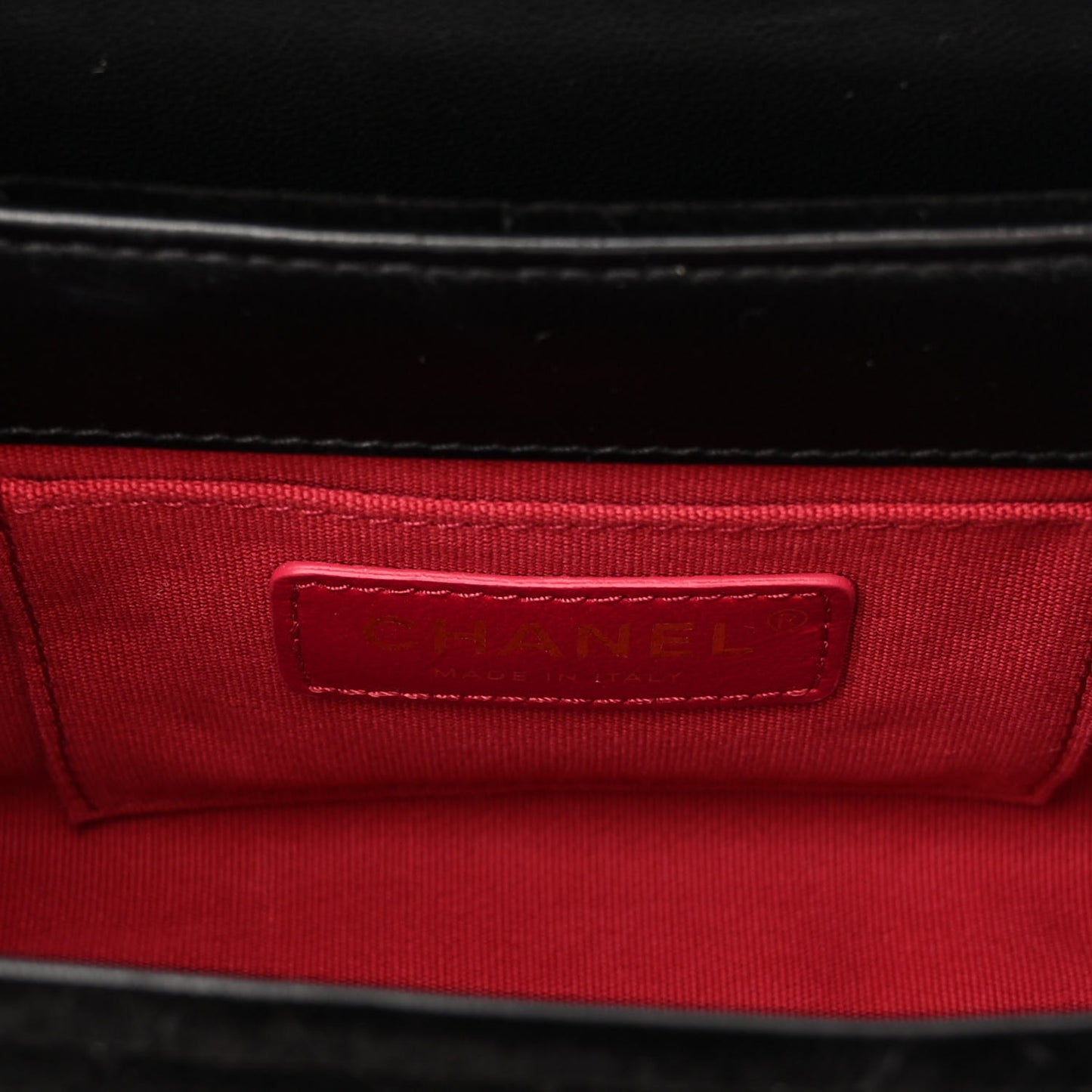 Velvet Strass Diamond Lock Flap Black