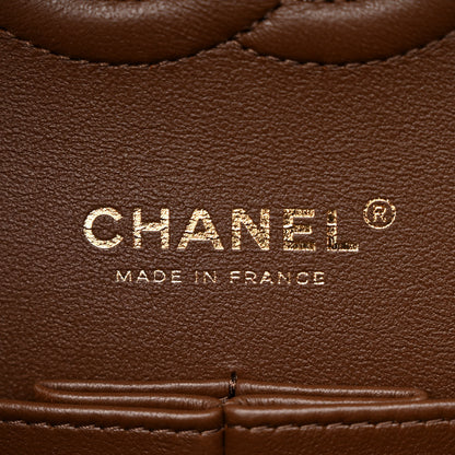Chanel Tweed Quilted Medium Double Flap Green Multicolor 6 of 11