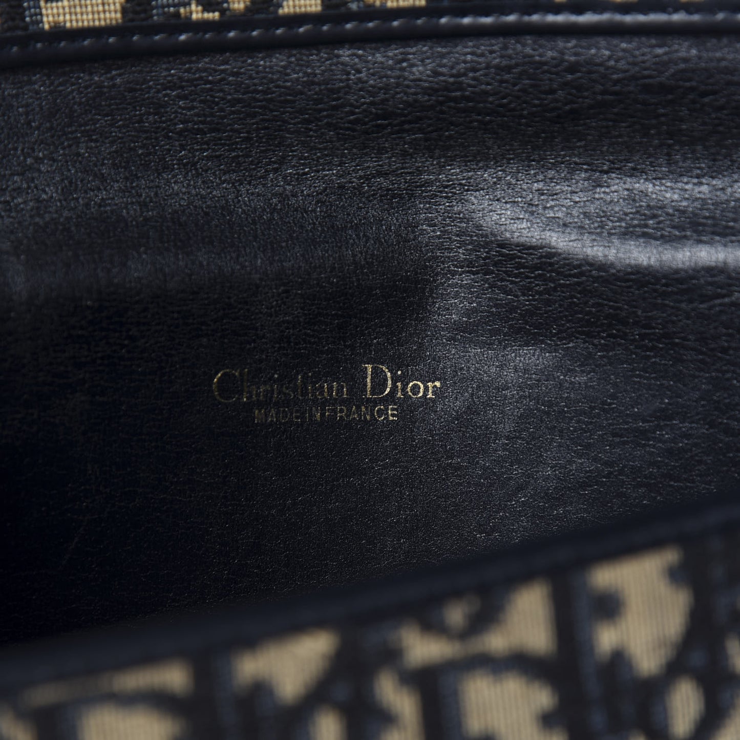 Monogram Envelope Flap Clutch Navy Blue
