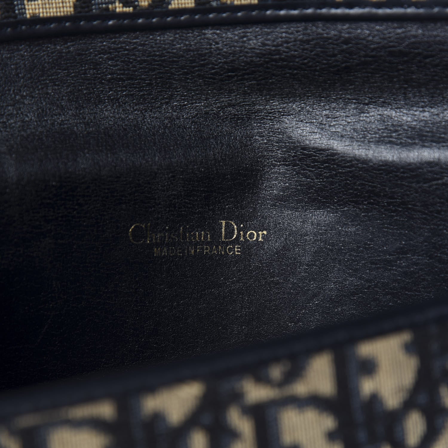 Christian Dior Monogram Envelope Flap Clutch Navy Blue 7 of 8