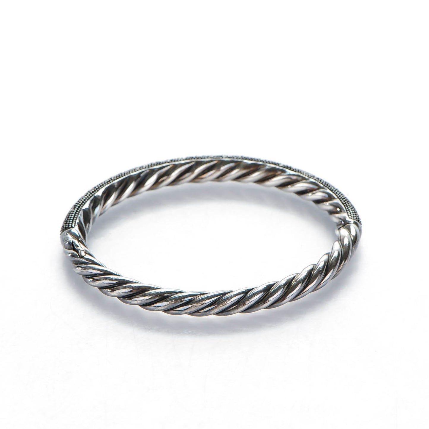 Sterling Silver Pave Diamond 6mm Midnight Melange Bracelet