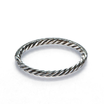 David Yurman Sterling Silver Pave Diamond 6mm Midnight Melange Bracelet 3 of 5
