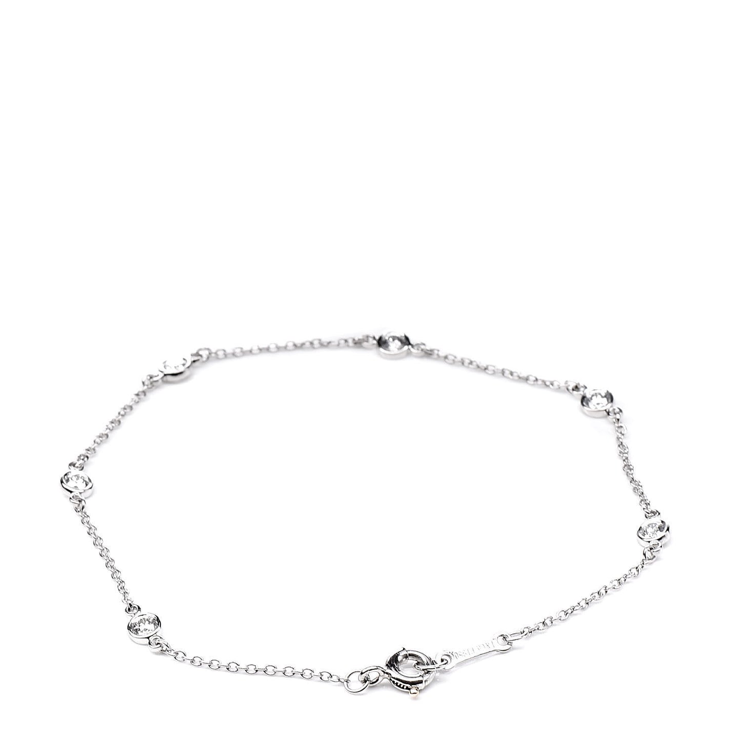 Platinum Diamond .30ctw Elsa Peretti Diamonds by the Yard Station Bracelet