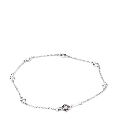 Tiffany Platinum Diamond .30ctw Elsa Peretti Diamonds by the Yard Station Bracelet 3 of 5