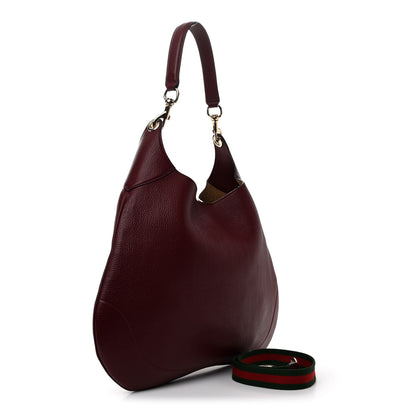 Gucci Soft Grained Calfskin Maxi B Hobo Rosso 4 of 13