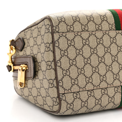 Gucci GG Supreme Monogram Web Medium Ophidia Top Handle Bag Beige Ebony 10 of 11