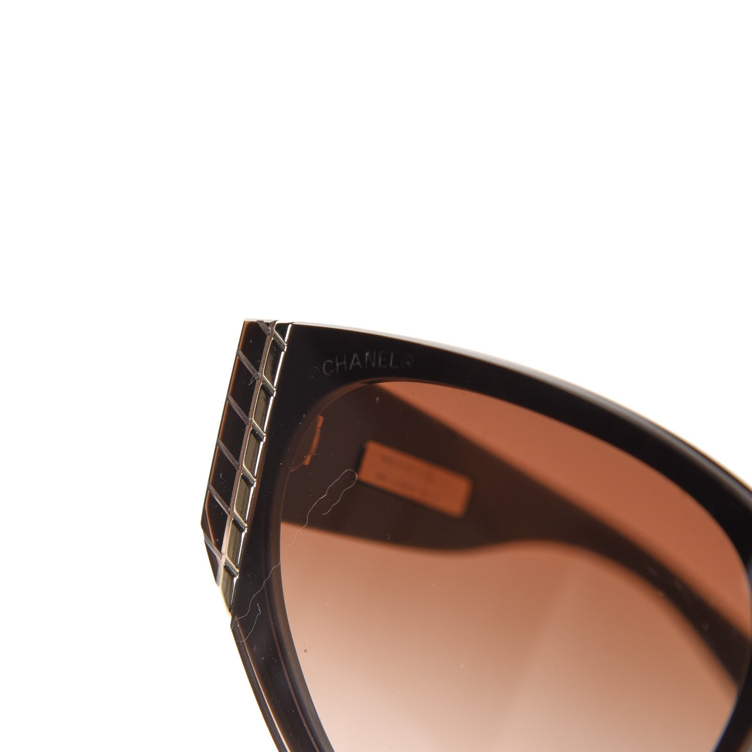 Chanel CC Cat Eye Sunglasses 6054 Brown 7 of 9