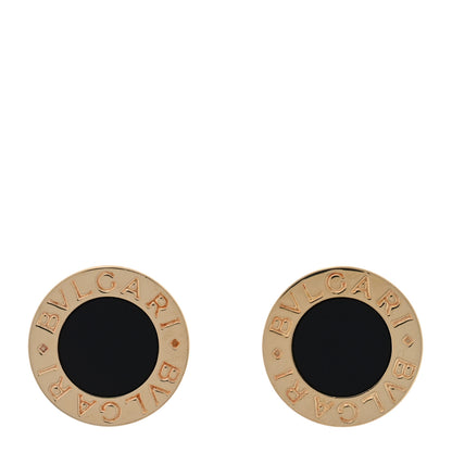 Bulgari 18K Yellow Gold Black Onyx BVLGARI BVLGARI Stud Earrings 1 of 4