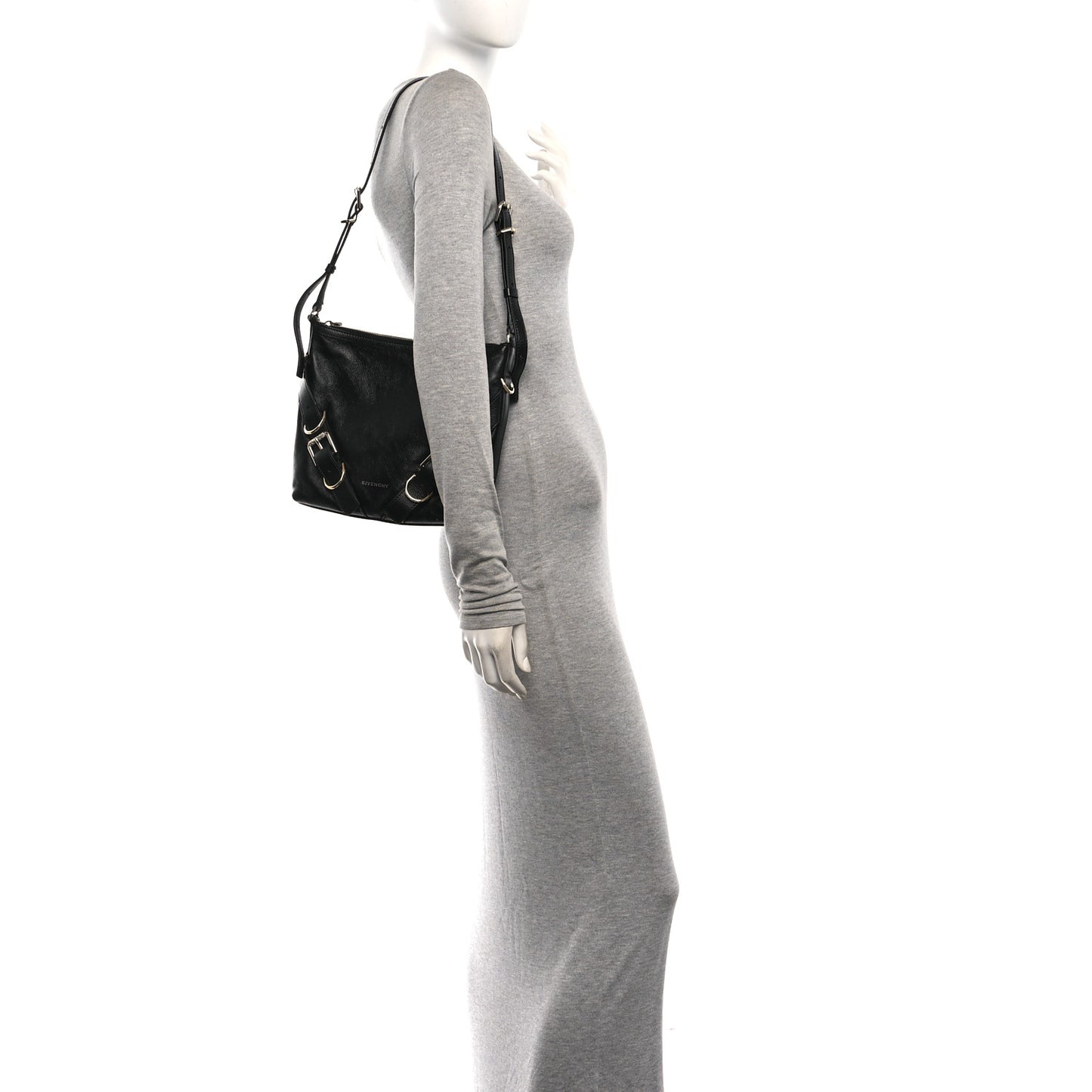 Calfskin Small Voyou Bag Black