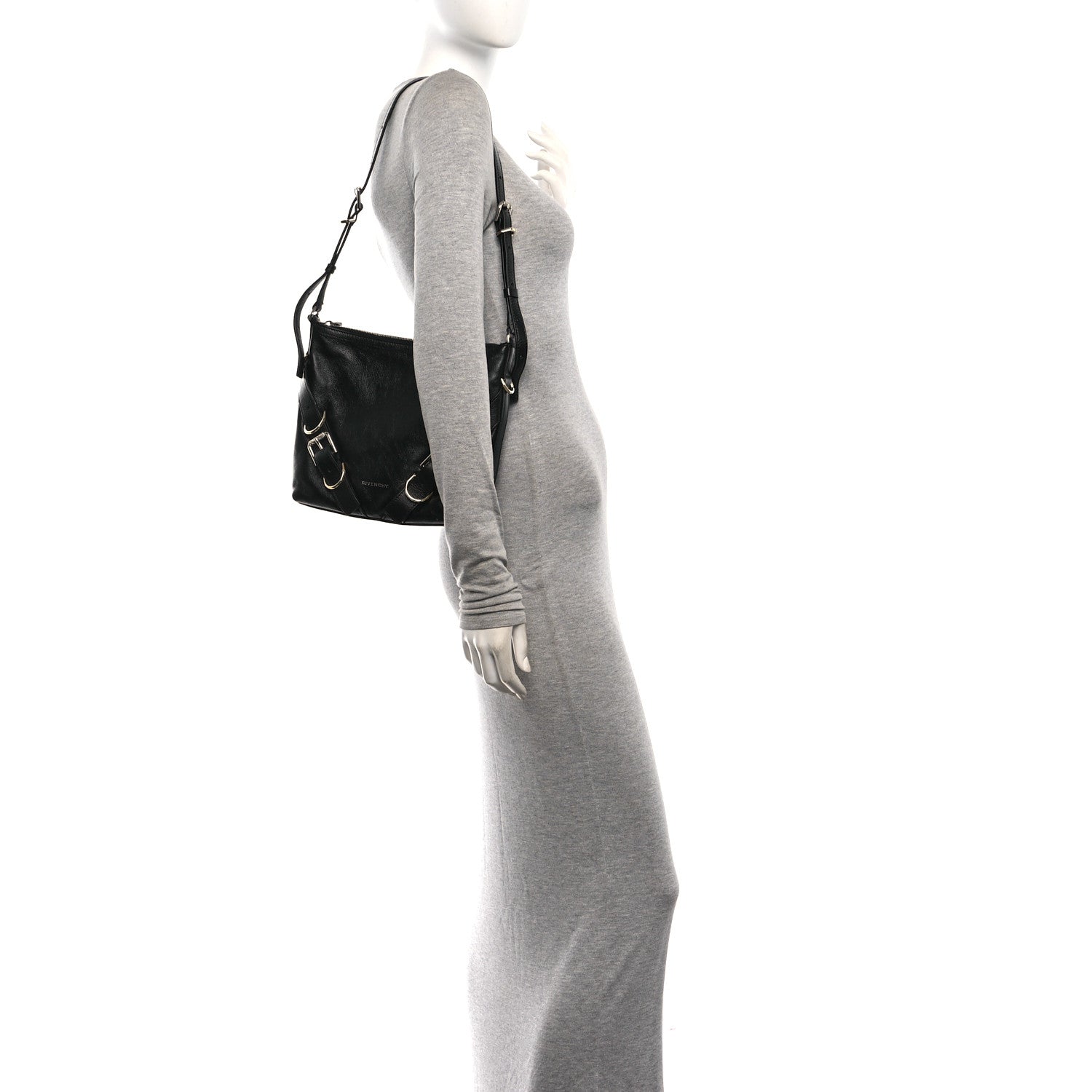 Givenchy Calfskin Small Voyou Bag Black 2 of 10