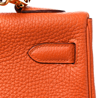 Hermes Togo Kelly Retourne 32 Orange 12 of 14