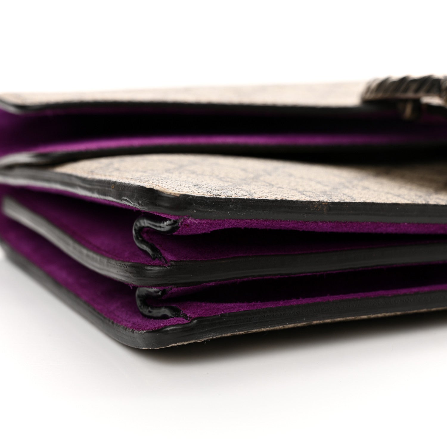 Gucci GG Supreme Monogram Suede Small Dionysus Shoulder Bag Purple 9 of 16