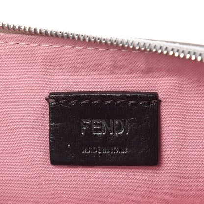 Fendi Vitello Elite Crystal Eye Monster Zip Pouch Grigio Polvere Ribes Multicolor 6 of 8