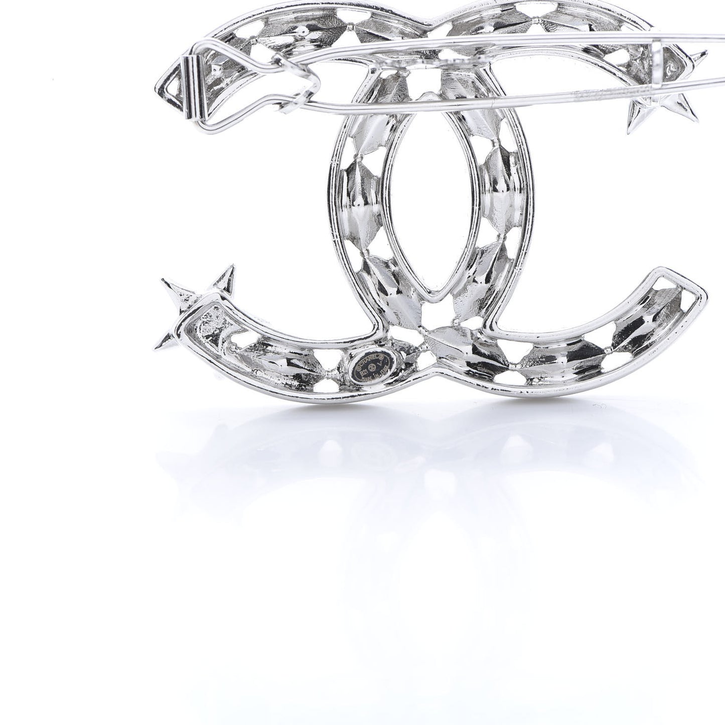 Crystal Starfall CC Hair Clip Silver