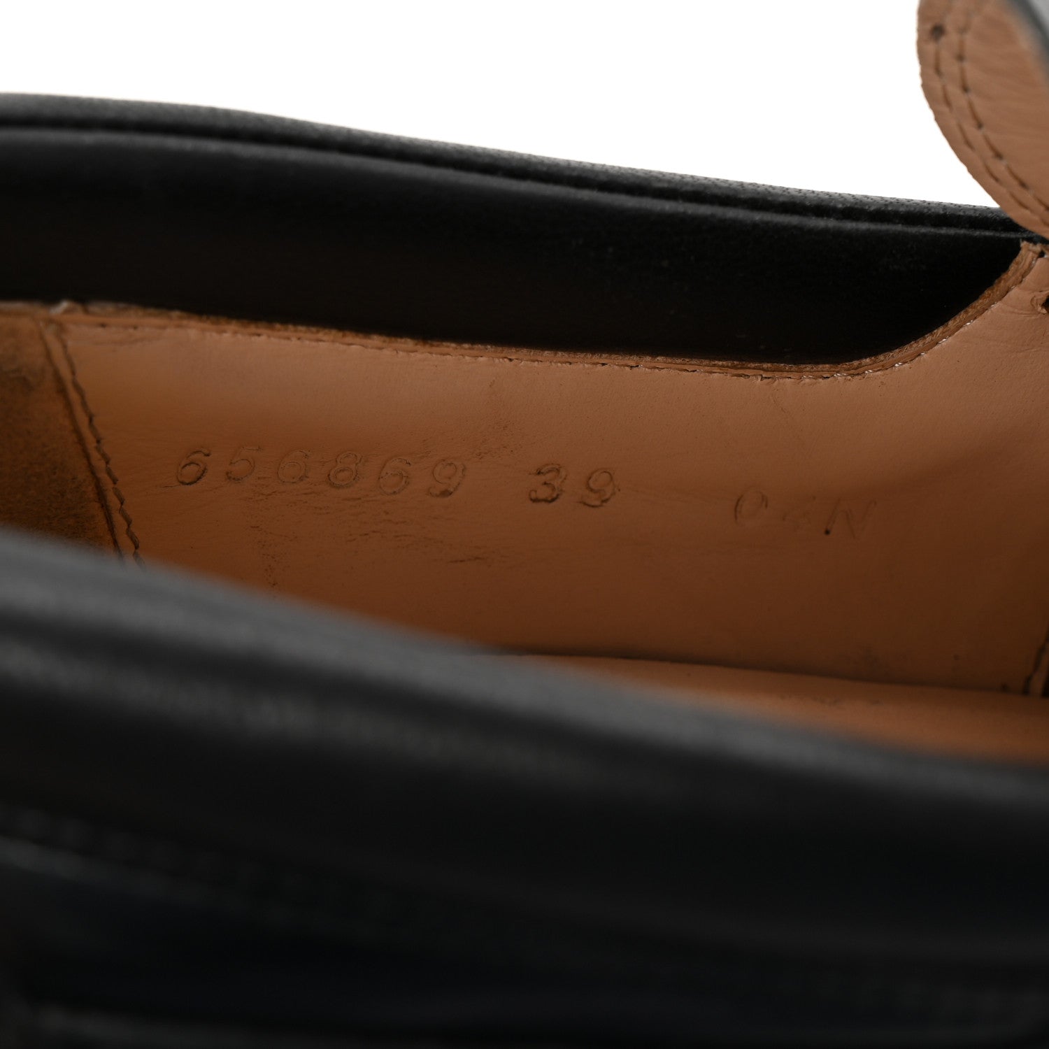 Gucci Magnum Calfskin Nappa Samoa Womens Horsebit Platform Chunky Lug Sole 40mm Loafers 39 Black 9 of 9
