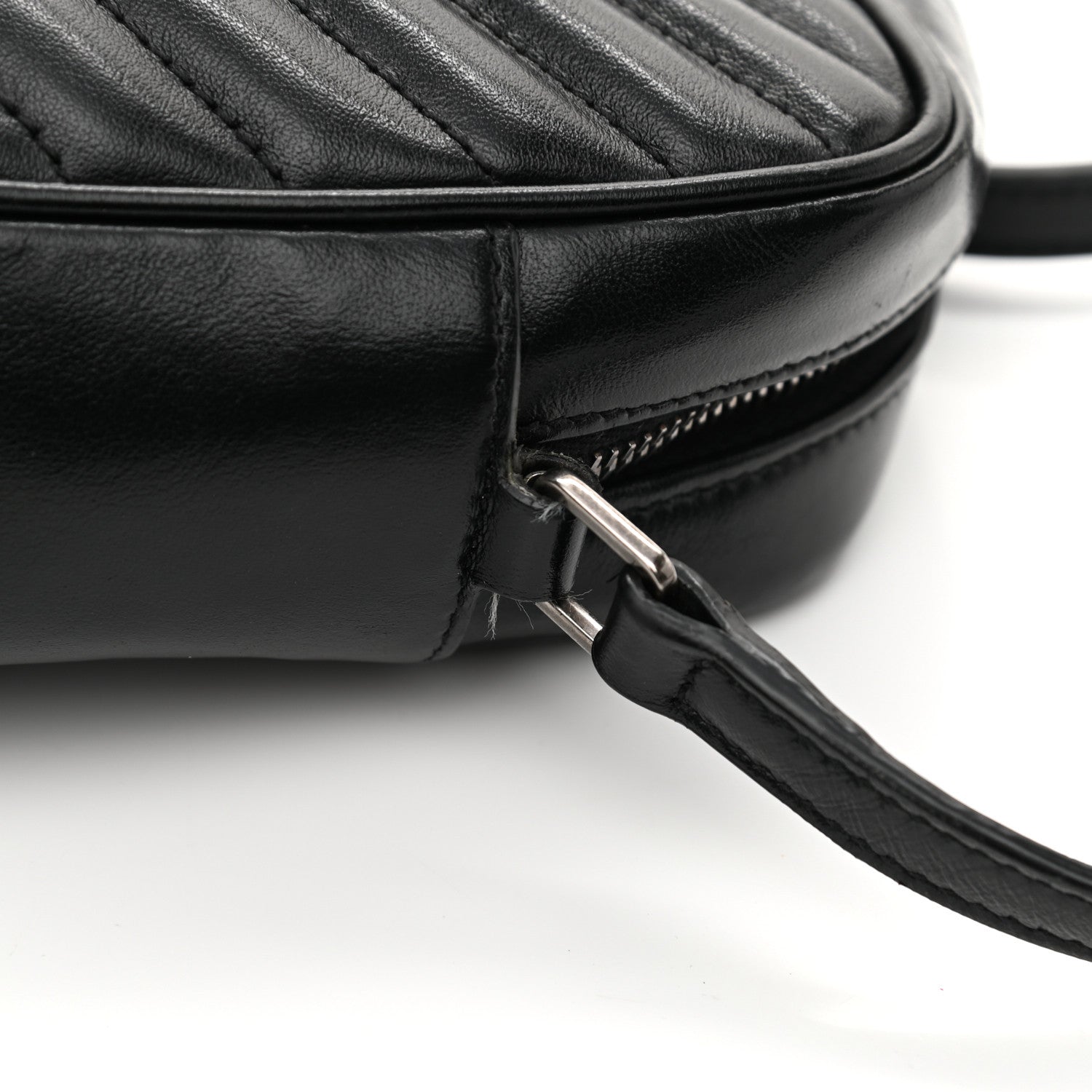 Saint Laurent Calfskin Matelasse Monogram Lou Camera Bag Black 10 of 10